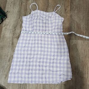 Plaid Dress Size Medium Purple